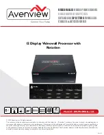 Avenview DVI-PROWALL-12X Manual preview