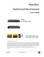 Preview for 1 page of Avenview DVI-SPLITPRO-2BB User Manual