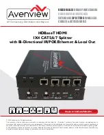 Предварительный просмотр 1 страницы Avenview HBT-C6POE-SP4 Manual