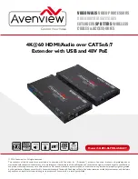 Предварительный просмотр 2 страницы Avenview HBT2-C6POH-USB-SET User Manual