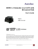 Avenview HDMI-C5-IR-SET User Manual preview