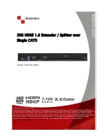 Preview for 1 page of Avenview HDMI-C5SP-8SRSR User Manual