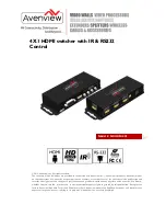 Avenview SW-HDM-4X1 Instruction Manual preview