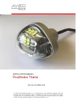 Aveo Engineering PosiStrobe Titania Installation Manual предпросмотр