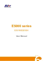 AVer E5016 User Manual preview