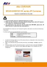 AVer SF2012H series Quick Installation Manual preview