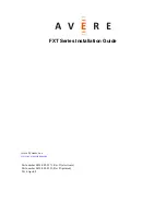 Avere FXT 2300 Installation Manual preview