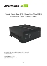 Preview for 1 page of Avermedia AVerAI AG411 Manual