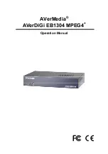 Avermedia AVerDiGi EB1304 MPEG4+ Operation Manual preview