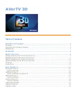 Avermedia AVerTV 3D Manual предпросмотр