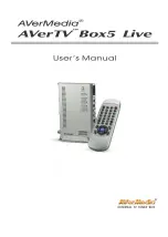 Avermedia AverTV Box5 Live User Manual предпросмотр