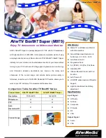 Avermedia AVerTV BoxW7 Plus Specifications preview