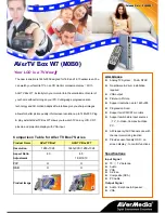 Preview for 1 page of Avermedia AVerTV BoxW7 Super M079 Specification