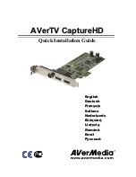 Avermedia AVerTV CaptureHD Quick Installation Manual preview