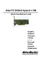 Avermedia AVerTV DVB-S Hybrid+FM Quick Installation Manual предпросмотр