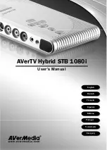 Предварительный просмотр 1 страницы Avermedia AverTV Hybrid STB 1080i User Manual