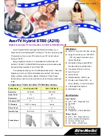 Preview for 1 page of Avermedia AVerTV Hybrid STB9 Specification