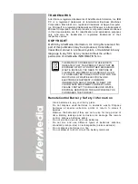 Preview for 2 page of Avermedia AVerVision CP135 User Manual