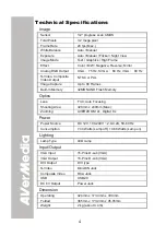 Предварительный просмотр 10 страницы Avermedia AVerVision300AF User Manual