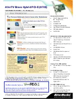 Preview for 2 page of Avermedia BRAVO HYBRID H788 Brochure