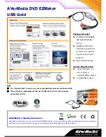 Предварительный просмотр 2 страницы Avermedia C038 Blank Media C038 Brochure