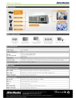 Предварительный просмотр 2 страницы Avermedia HD Test Station Specifications