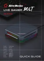 Avermedia LIVE GAMER BOLT GS555 Quick Manual preview