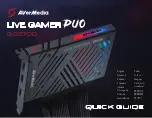 Avermedia LIVE GAMER DUO Quick Manual preview