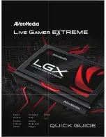 Avermedia Live Gamer Extreme GC550 Quick Manual предпросмотр