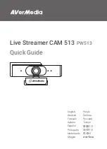 Предварительный просмотр 1 страницы Avermedia Live Streamer CAM 513 Quick Manual