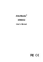 Preview for 1 page of Avermedia XR8032 User Manual