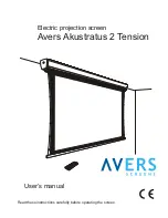 Avers Screens Akustratus 2 Tension User Manual предпросмотр