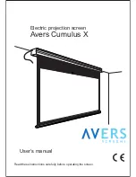 Предварительный просмотр 1 страницы Avers Screens Avers Cumulus X User Manual