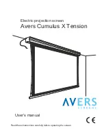 Preview for 1 page of Avers Screens Cumulus X Tension User Manual