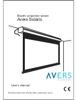 Предварительный просмотр 1 страницы Avers Screens Solaris User Manual