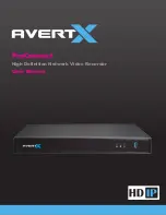 avertX ProConnect User Manual preview