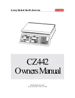 Preview for 1 page of Avery Berkel CZ442 Owner'S Manual