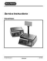 Avery Berkel FX210 Service Instructions Manual preview