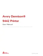 Preview for 1 page of Avery Dennison 9442 User Manual