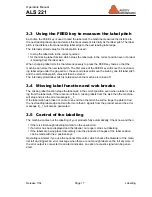 Preview for 17 page of Avery Dennison ALS 221 User Manual