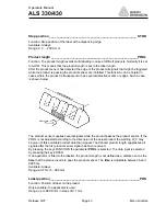 Предварительный просмотр 45 страницы Avery Dennison ALS 330 User Manual