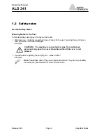 Предварительный просмотр 6 страницы Avery Dennison ALS 341 User Manual