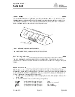 Предварительный просмотр 27 страницы Avery Dennison ALS 341 User Manual