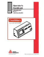 Avery Dennison FRESHMARX 9415 Operator'S Handbook Manual preview