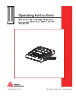 Avery Dennison MONARCH 939I Operating Instructions Manual preview