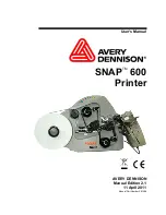 Avery Dennison SNAP 600 User Manual preview