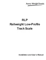 Avery Weigh-Tronix RLP Installation And User Manual preview