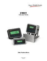 Avery Weigh-Tronix ZM201 User Instructions preview