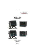 Предварительный просмотр 1 страницы Avery Weigh-Tronix ZM401 Service Manual