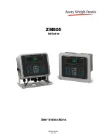 Avery Weigh-Tronix ZM505 User Instructions preview